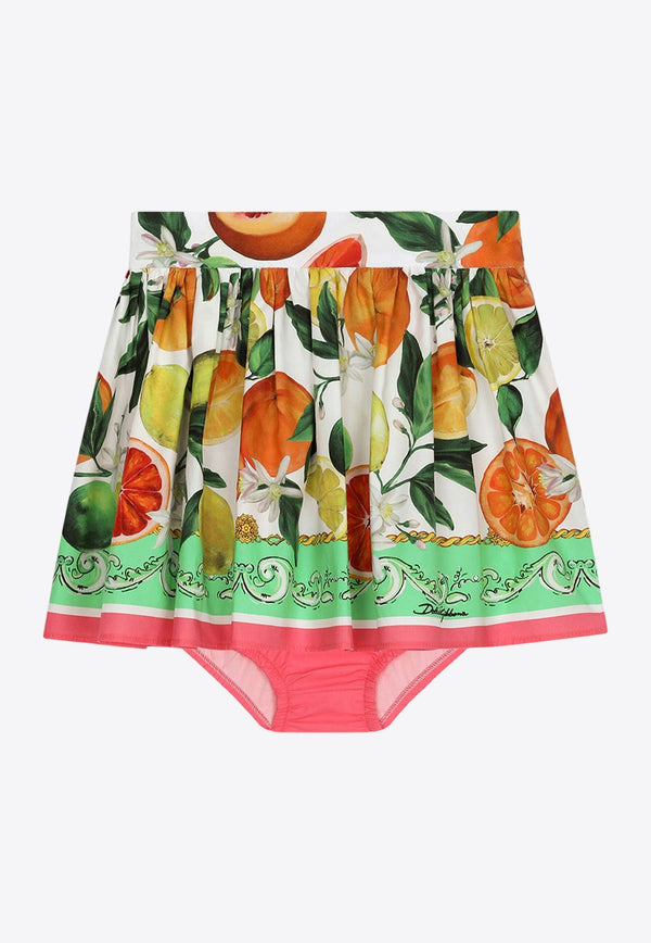Baby Girls Lemon and Orange Skirt