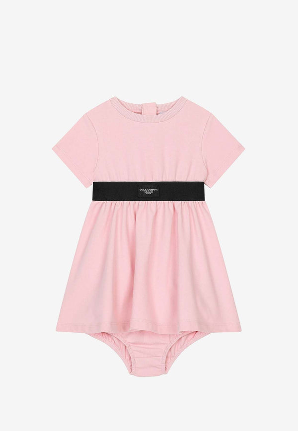 Baby Girls Logo Dress with Bloomers