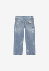 Boys Washed Denim Jeans