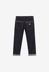 Boys Basic Five-Pocket Jeans