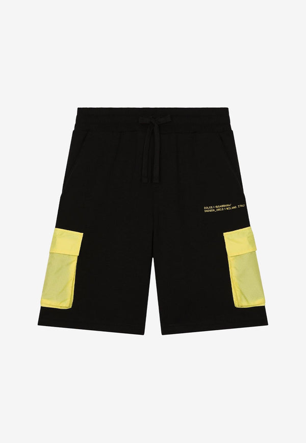 Boys Logo-Print Cargo Shorts