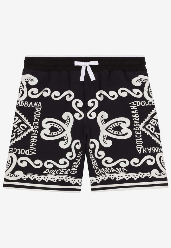 Boys Marina-Printed Drawstring Shorts