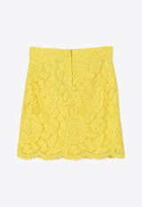 Girls A-line Lace Skirt