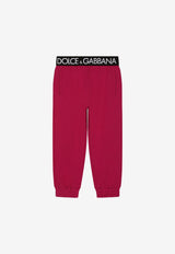 Girls Branded Waist Track Pants