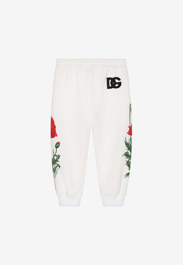 Girls Poppy Print Track Pants