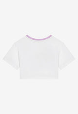 Girls DG Logo Patch Cropped T-shirt