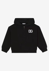 Boys DG Embroidered Zip-Up Hoodie