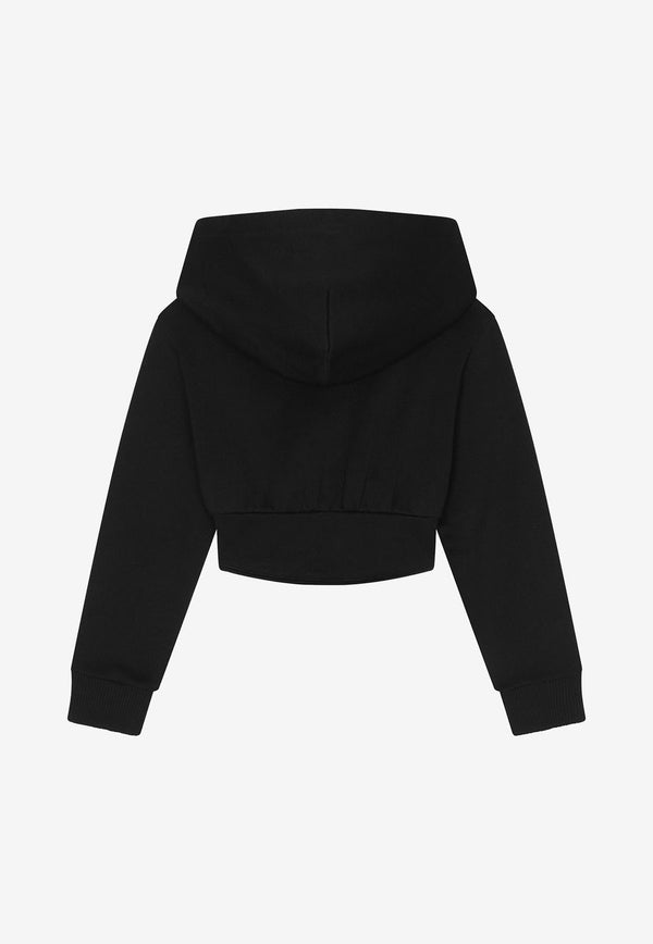 Girls Logo Plaque Corset Hoodie