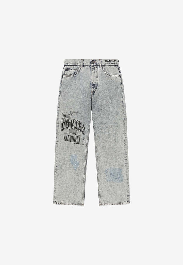 Kids DGVIB3 Logo Jeans