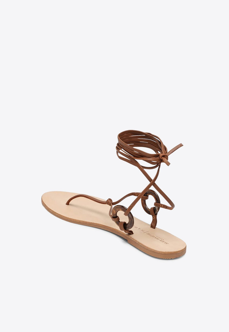 Mer Gladiator Leather Sandals