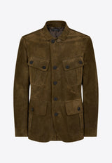 Suede Sartorial Military Jacket