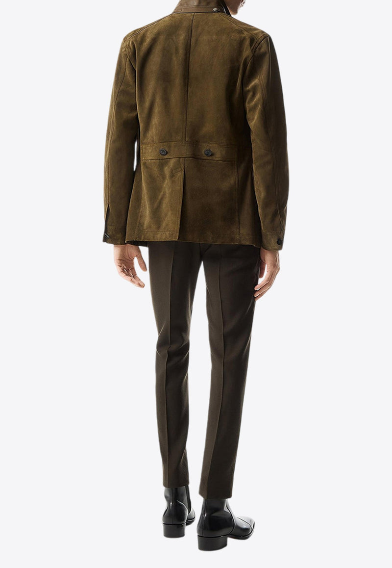 Suede Sartorial Military Jacket