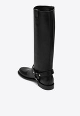 Campo Biker Leather Knee-High Boots