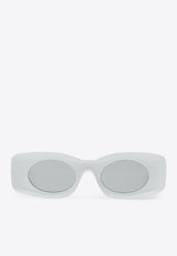 X Paula Ibiza Oval-Shaped Logo Sunglasses