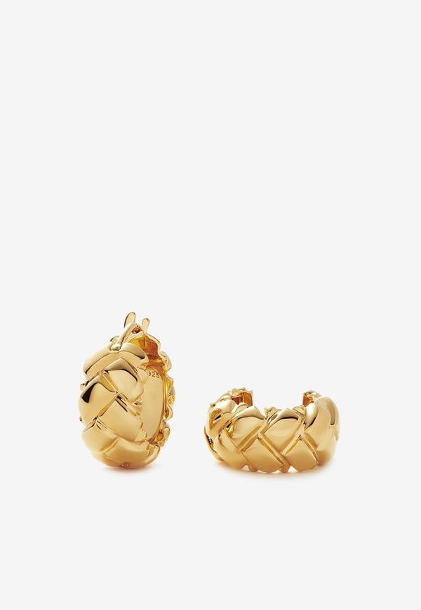 X Lucy Williams Mini Waffle Hoop Earrings