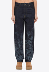 Jungle Toile De Jouy Straight-Leg Jeans