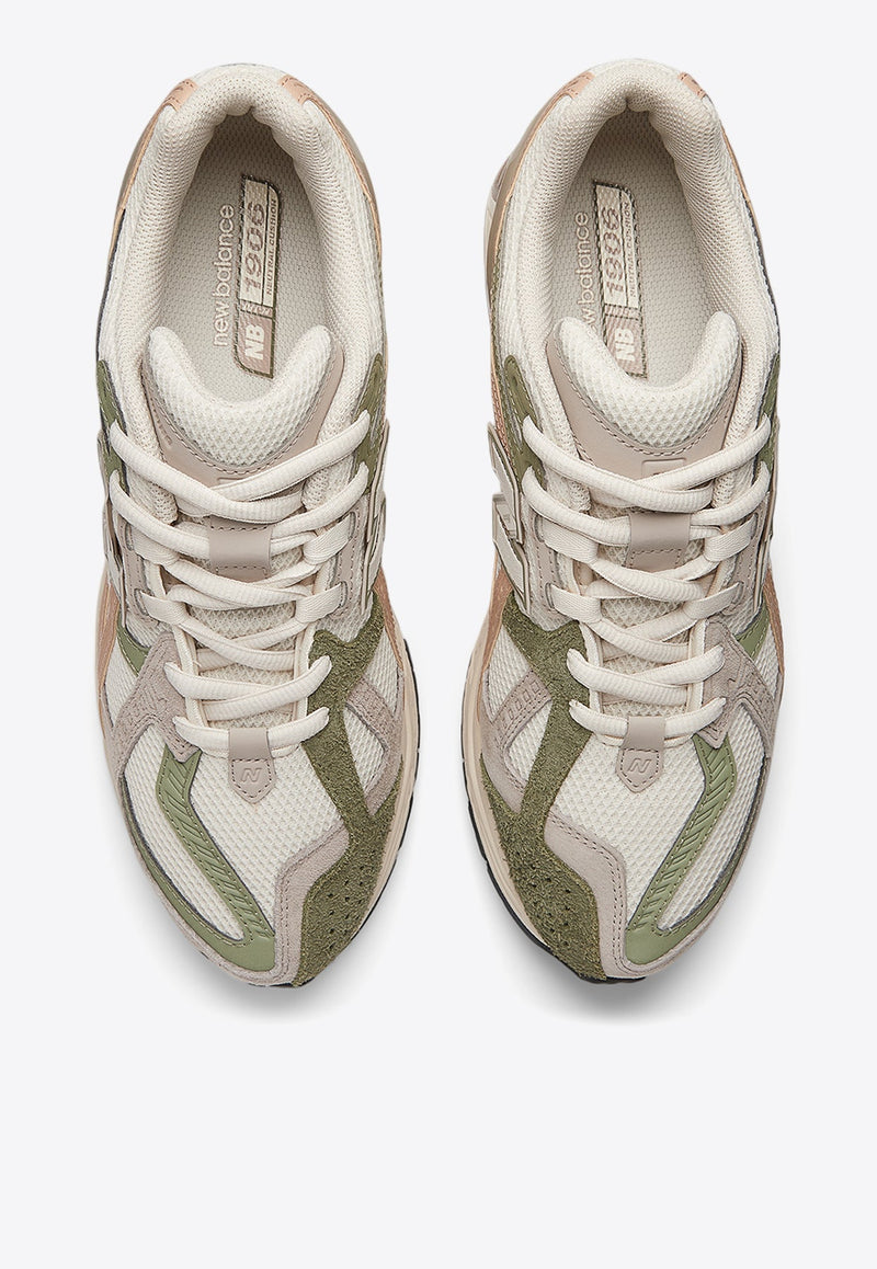 1906 Utility Sneakers in Linen with Dark Olivine and Flat Taupe