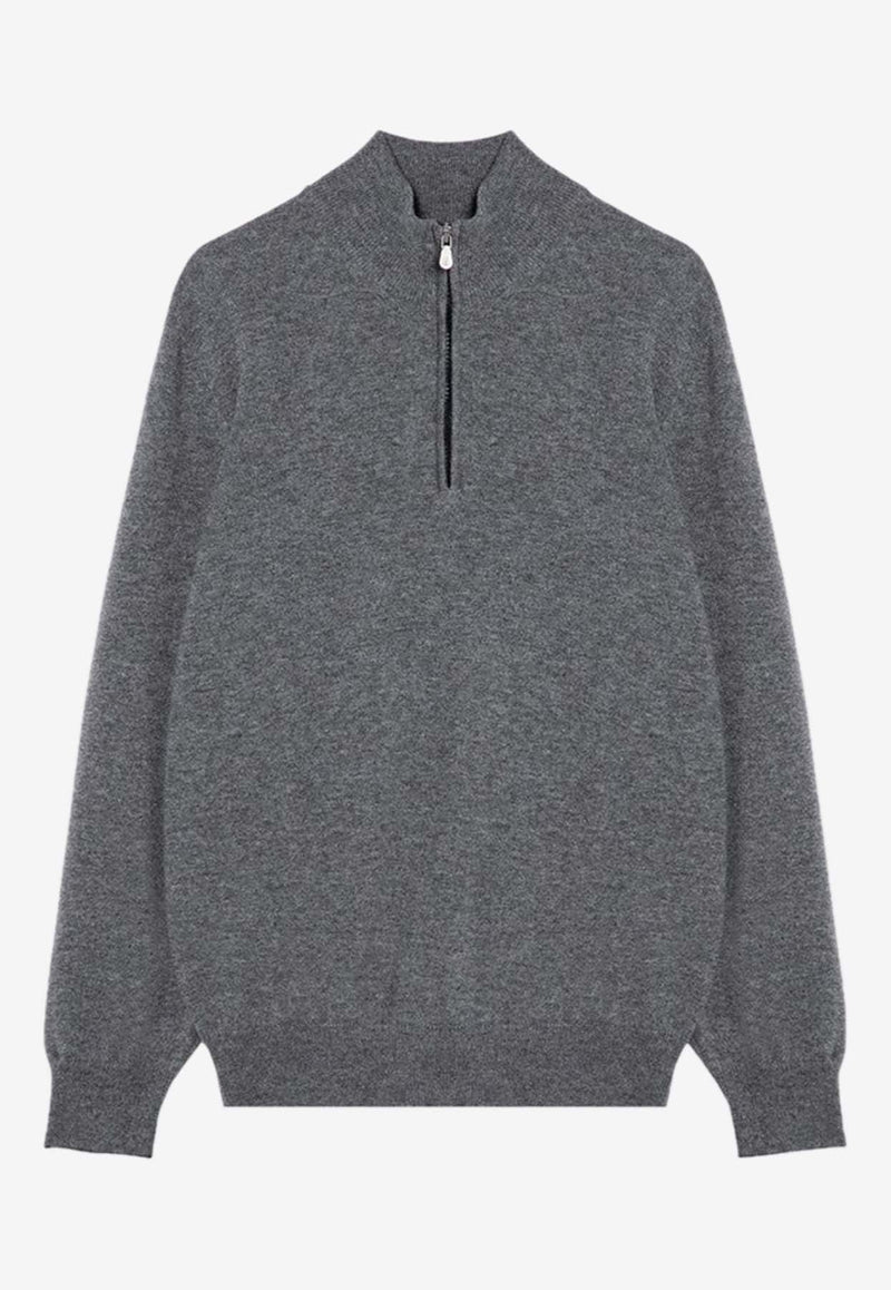 Half-Zip Cashmere Sweater