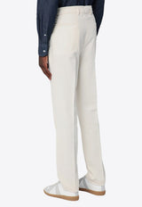 Straight-Leg Corduroy Tailored Pants