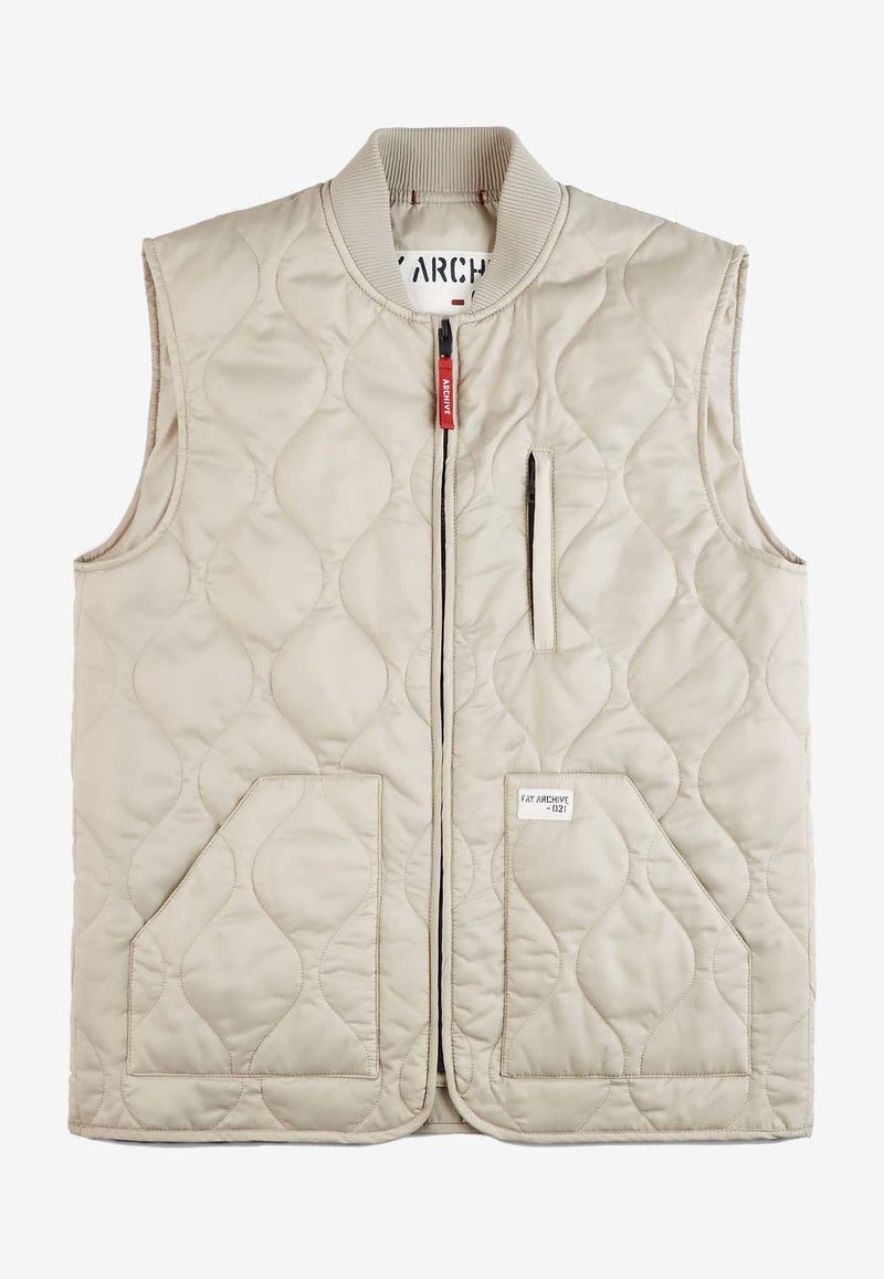 Quilted Zip-Up Gilet