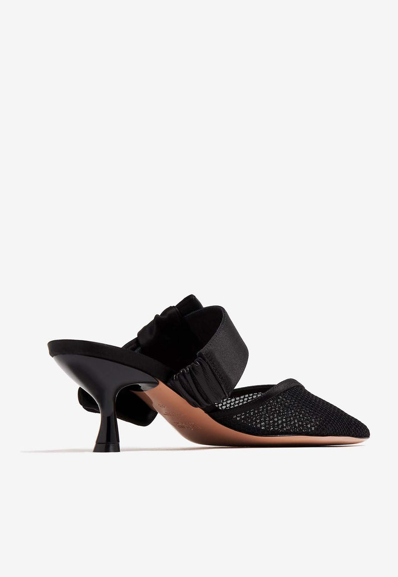 Marie 45 Satin Bow Mules