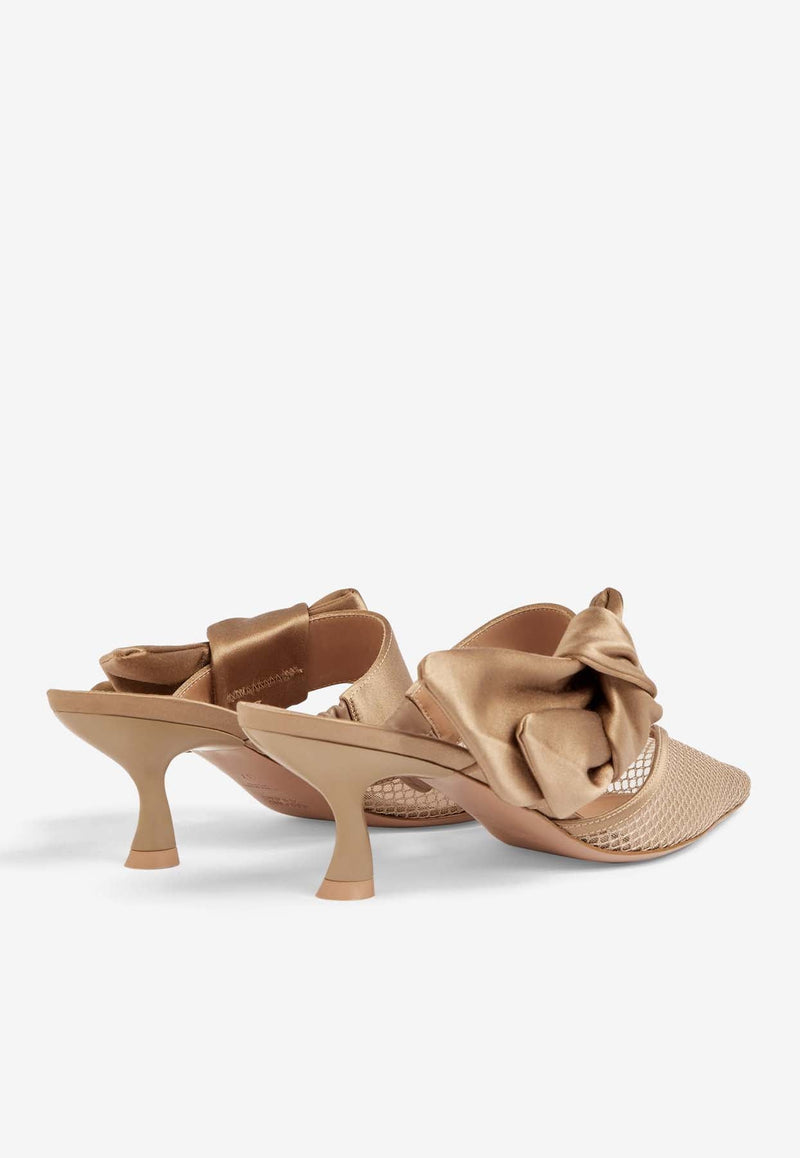 Marie 45 Satin Bow Mules