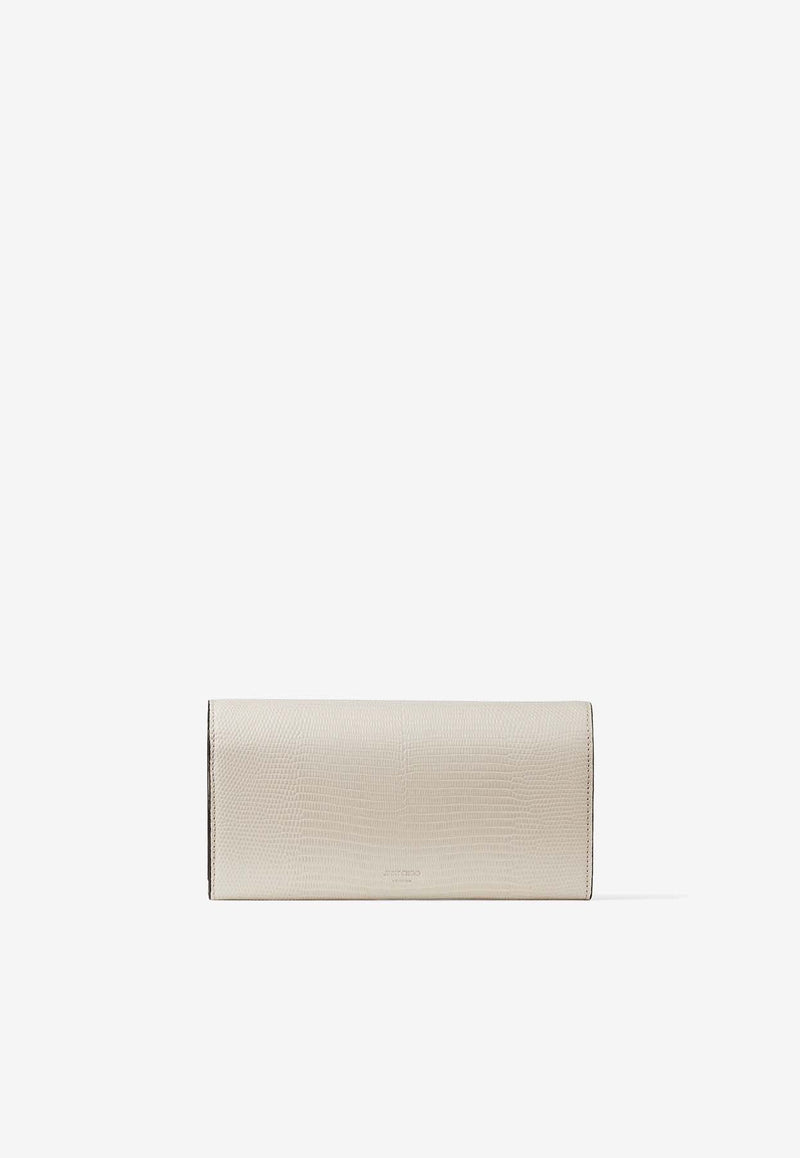 Martina Lizard Print Leather Wallet