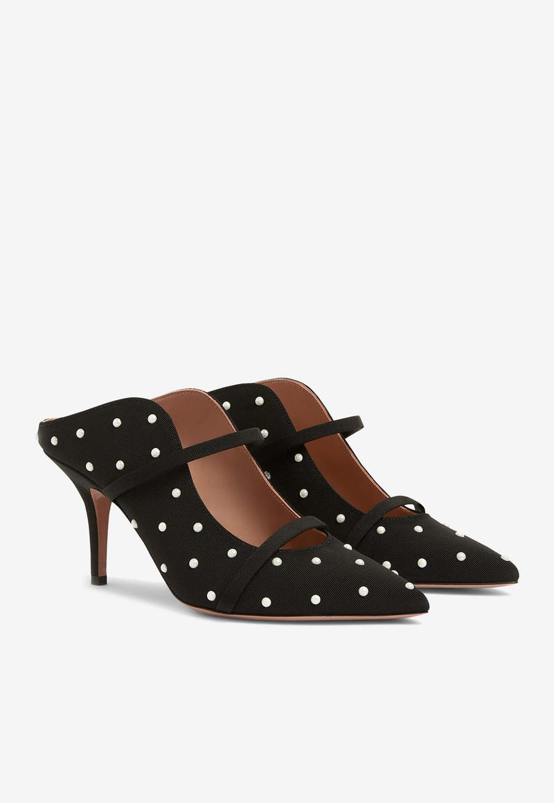 Maureen 70 Pearl Embellished Mules