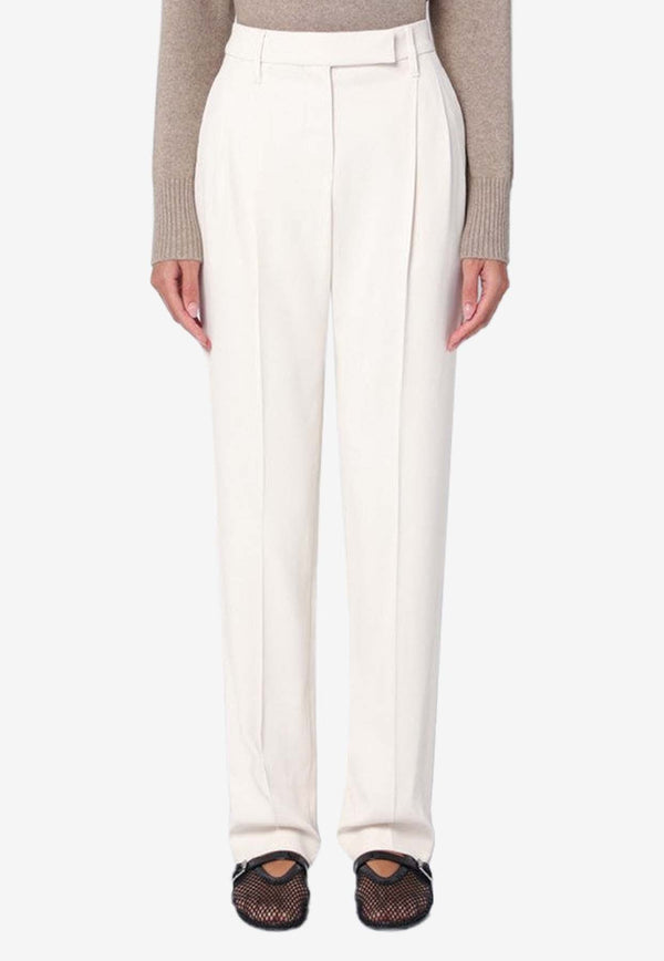 Straight-Leg Tailored Pants