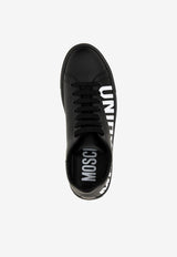 Logo Low-Top Leather Sneakers