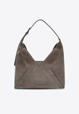 Suede Hobo Shoulder Bag