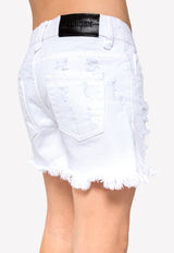 Mini Mieko Shorts in Denim