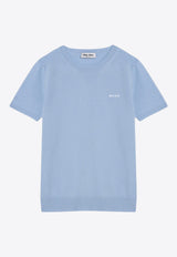 Cashmere Knit Logo T-shirt