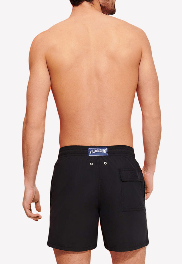 Logo Patch Solid Swim Short