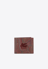 Pegaso Logo Paisley Jacquard Wallet