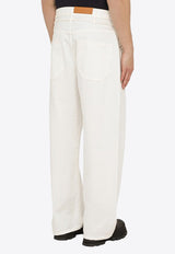 David Belted Straight-Leg Jeans