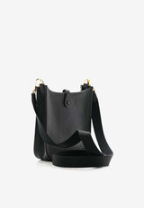 Mini Evelyne 16 in Black Taurillon Clemence with Gold Hardware