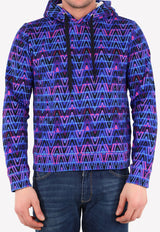 Optical Pattern Print Hoodie