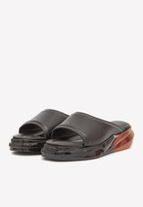 Mono Slider Sandals in Calf Leather