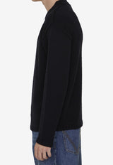 Ribbed Knit Wool Sweater