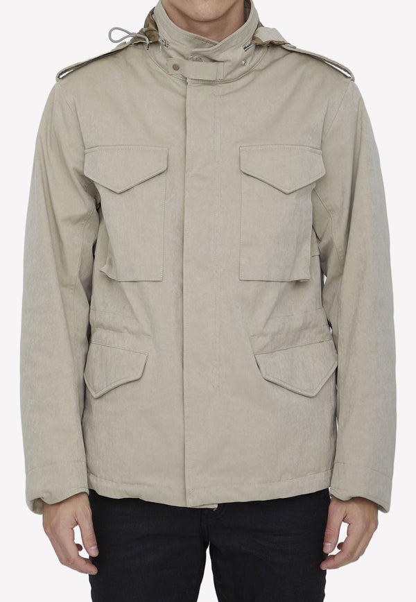 High-Neck Tencel Jacket