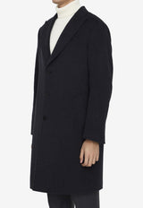 Single-Breasted Wool Coat