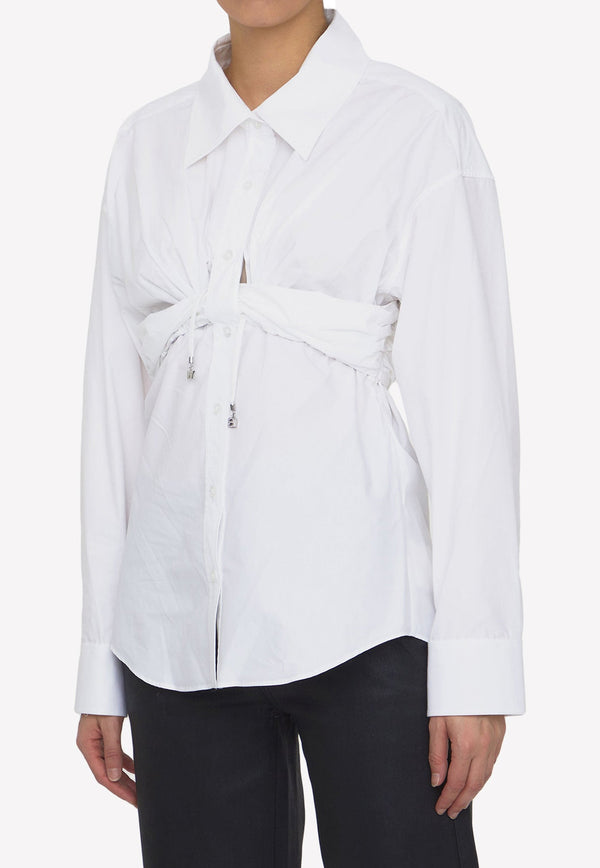 Ruched Buttoned Shirt