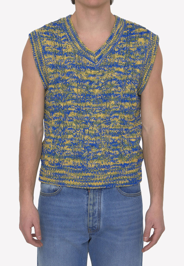 V-neck Knitted Sweater Vest