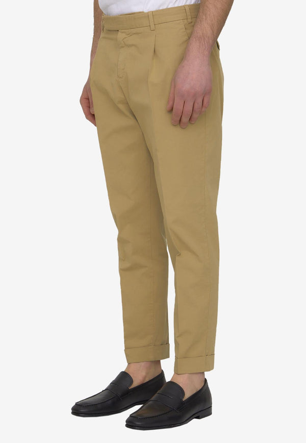 Cropped Pleated Pants
