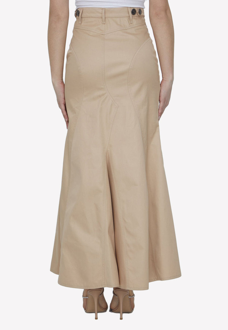 Gabardine Maxi Skirt