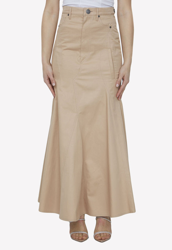 Gabardine Maxi Skirt