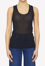 Semi-Sheer Sleeveless Top