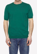 Short-Sleeved Knitted T-shirt