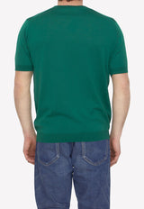 Short-Sleeved Knitted T-shirt